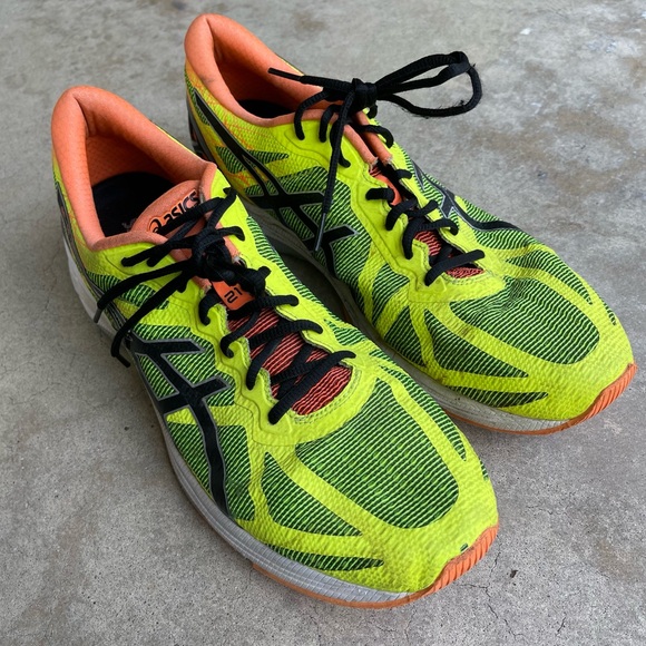 Asics Gel DS Trainer 21 Shoes Mens Size 14 Yellow Running Shoes Sneakers T624N - Picture 1 of 13